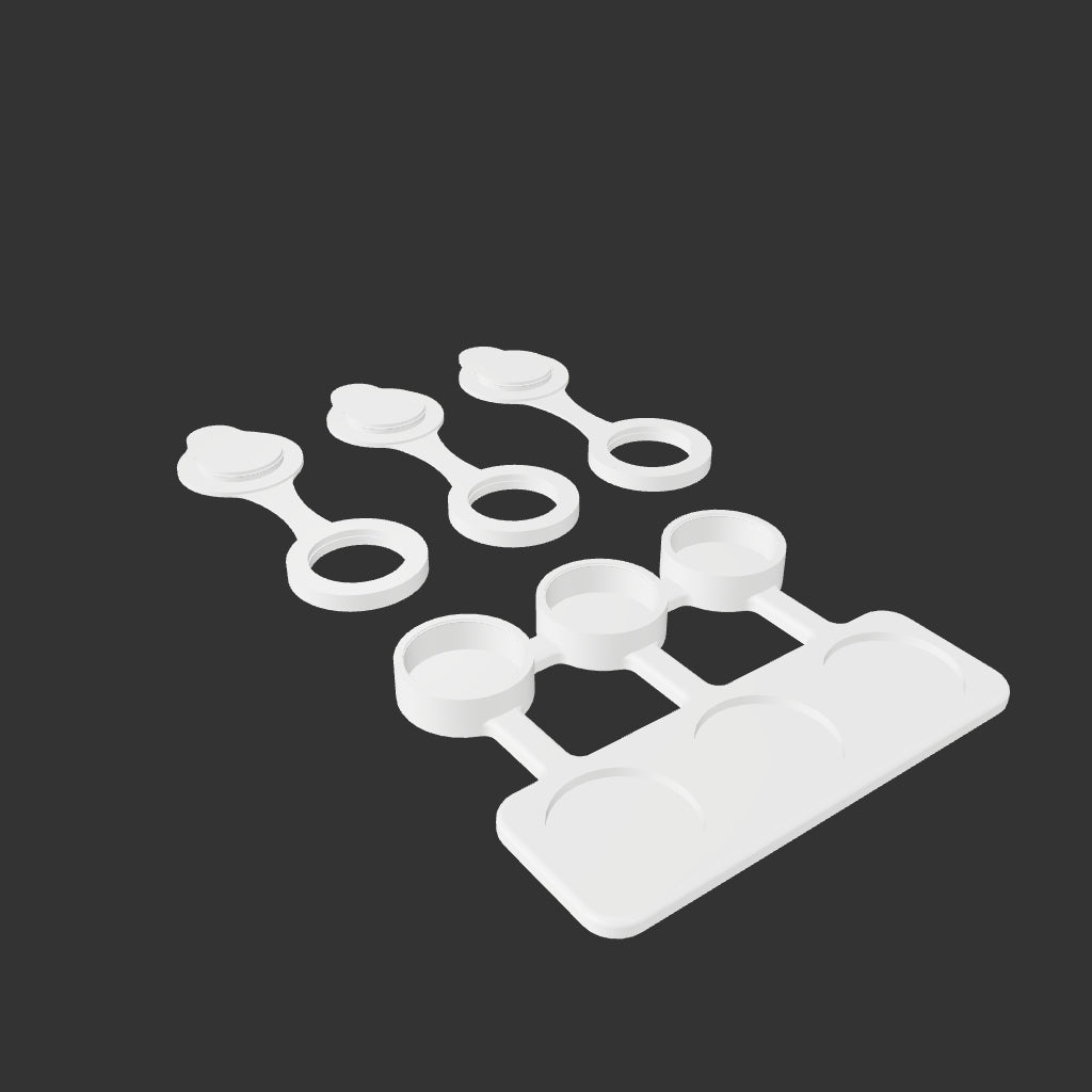 Organiza tu Creatividad: Kit Digital de 3 Botes + 3 Mezcladores para Impresión 3D