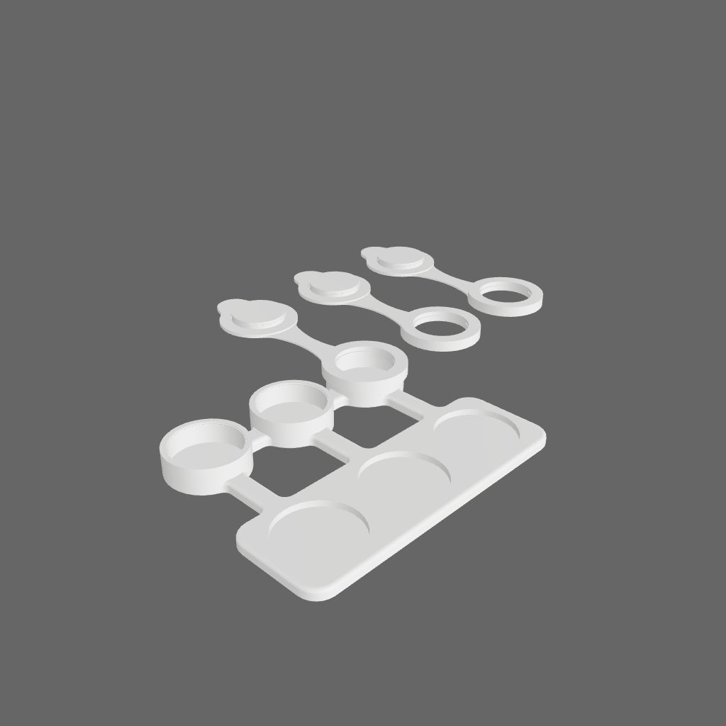 Kit de 3 Botes + 3 Mezcladores (STL + 3MF - ARCHIVO DESCARGABLE)